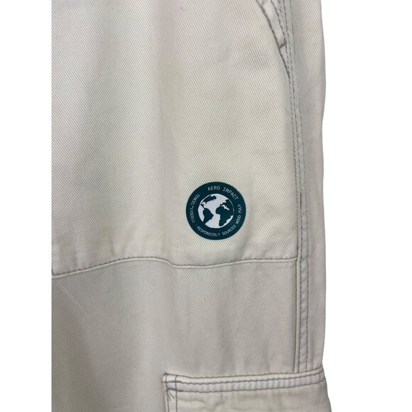 Aeropostale Womens Size 4 Cream Low RIse Utility Non Stretch Pants Aero - Picture 4 of 12